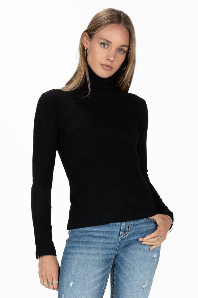 Knitted Turtle Neck Top Product Image