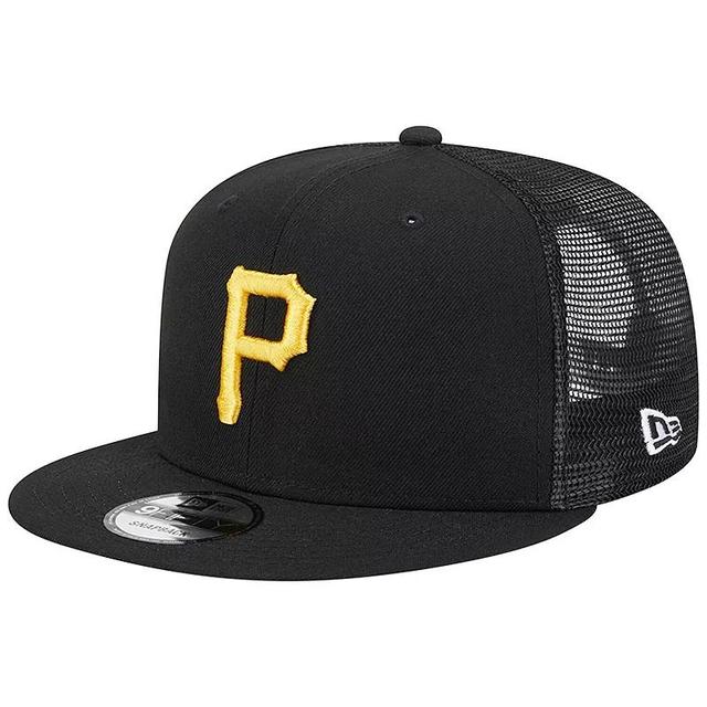 Mens New Era Pittsburgh Pirates Team Color Trucker 9FIFTY Snapback Hat Product Image