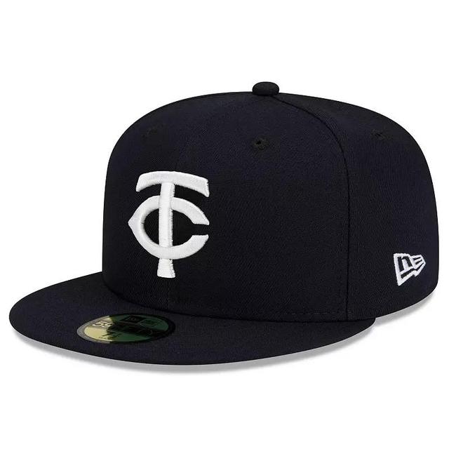 Mens New Era Minnesota Twins 2023 Authentic Collection Alternate 59FIFTY Fitted Hat Blue Product Image