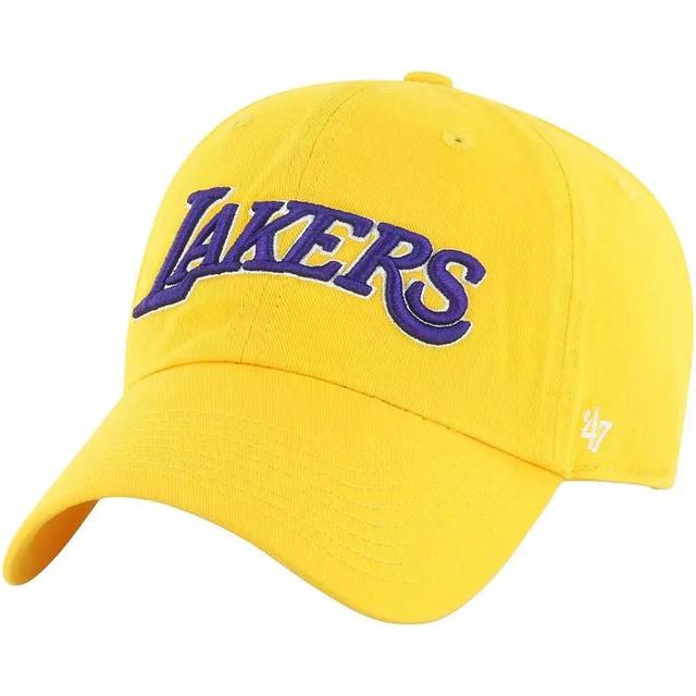 Mens 47 Los Angeles Lakers Core Wordmark Clean Up Adjustable Hat Product Image