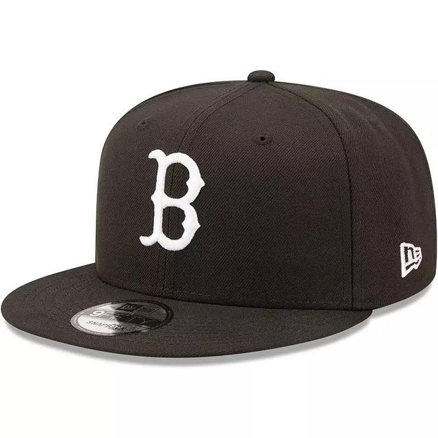 Mens New Era Black Boston Red Sox Team 9FIFTY Snapback Hat Product Image