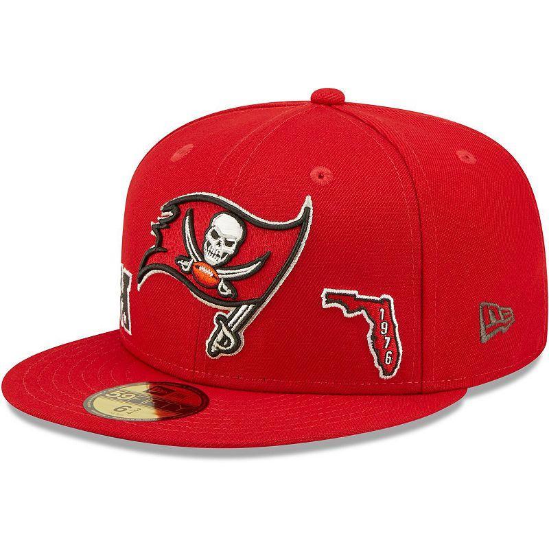 Mens New Era Tampa Bay Buccaneers Identity 59FIFTY Fitted Hat Product Image