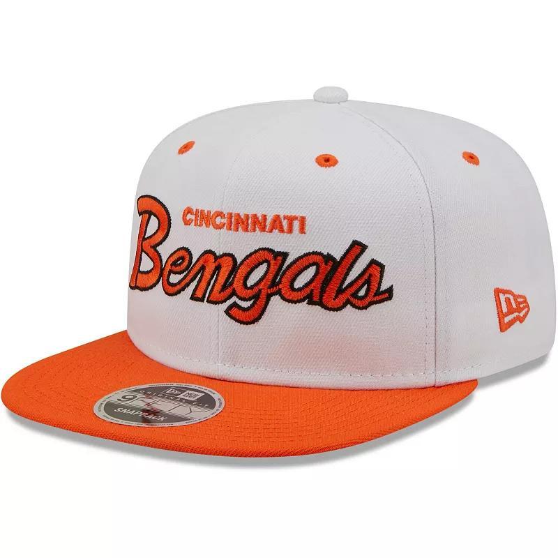 Mens New Era /Orange Cincinnati Bengals Sparky Original 9FIFTY Snapback Hat Product Image