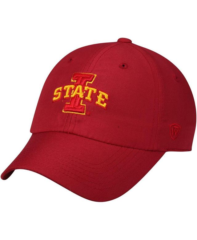 Mens Top of the World Cardinal Iowa State Cyclones Primary Logo Staple Adjustable Hat Product Image