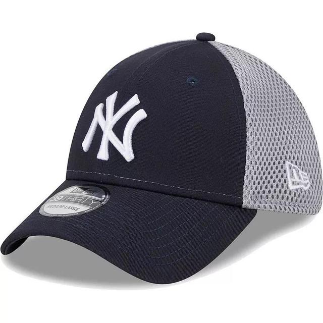 Mens New Era New York Yankees Team Neo 39THIRTY Flex Hat Blue Product Image