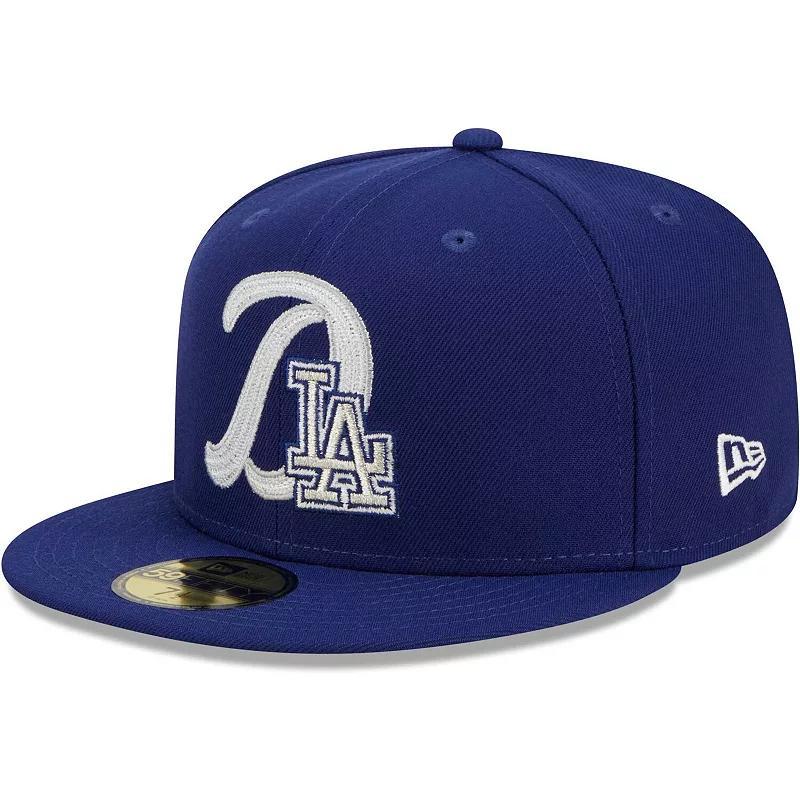 Mens New Era Royal Los Angeles Dodgers Duo Logo 59FIFTY Fitted Hat Product Image