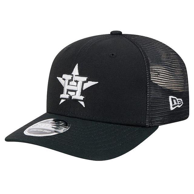 Mens New Era Houston Astros Canvas 9SEVENTY COOLERA Stretch-Snap Hat Product Image