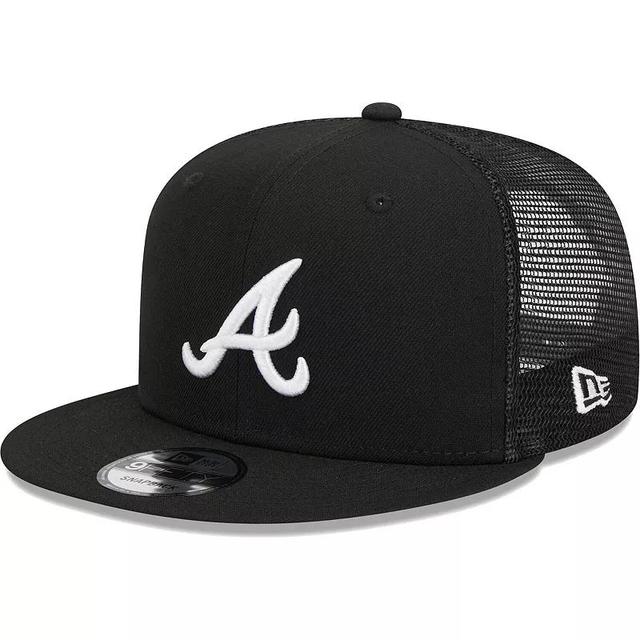 Mens New Era Atlanta Braves Trucker 9FIFTY Snapback Hat Product Image