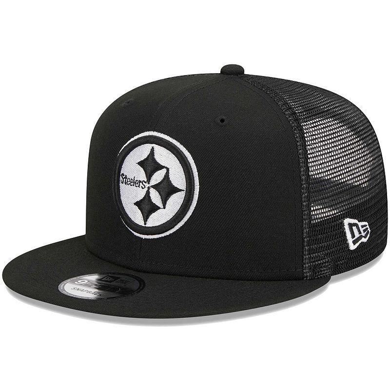 Mens New Era Pittsburgh Steelers Main Trucker 9FIFTY Snapback Hat Product Image