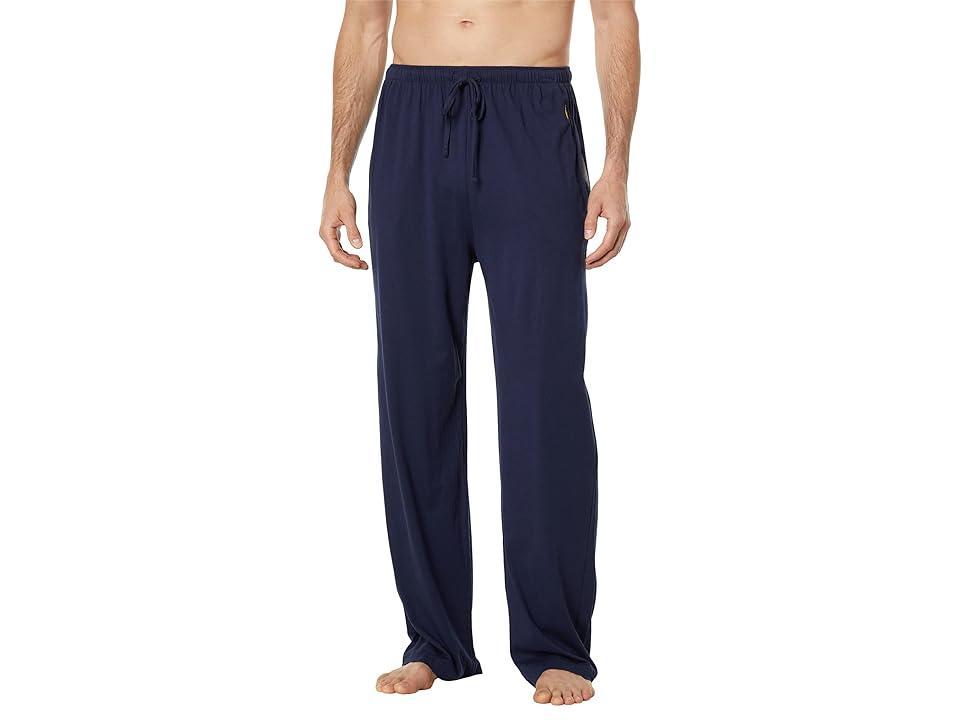 Polo Ralph Lauren Enzyme Lightweight Cotton Sleepwear Relaxed Fit PJ Pants (Cruise Navy Polo Yellow PP) Men's Pajama Product Image