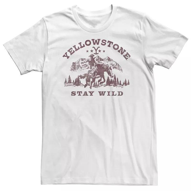 Big & Tall Yellowstone Stay Wild Tee, Mens Product Image