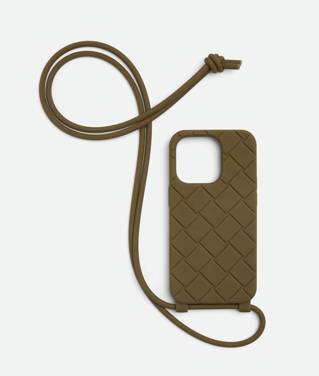 Men's iPhone 14 Pro Case On Strap in Mud Product Image