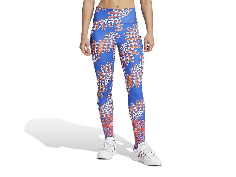 adidas FARM LEGGINGS Bold Blue M Womens Product Image