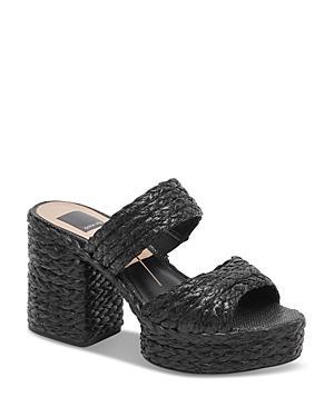 Dolce Vita Latoya Raffia Platform Sandal Product Image