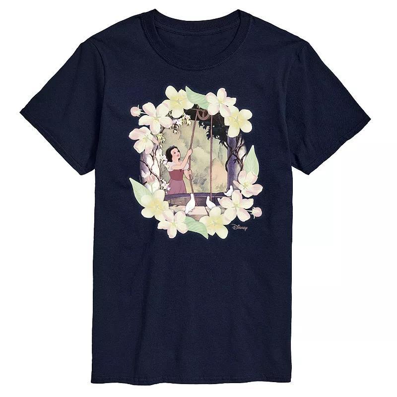 Disney Princess Big & Tall Snow White Flowers Graphic Tee, Mens Product Image