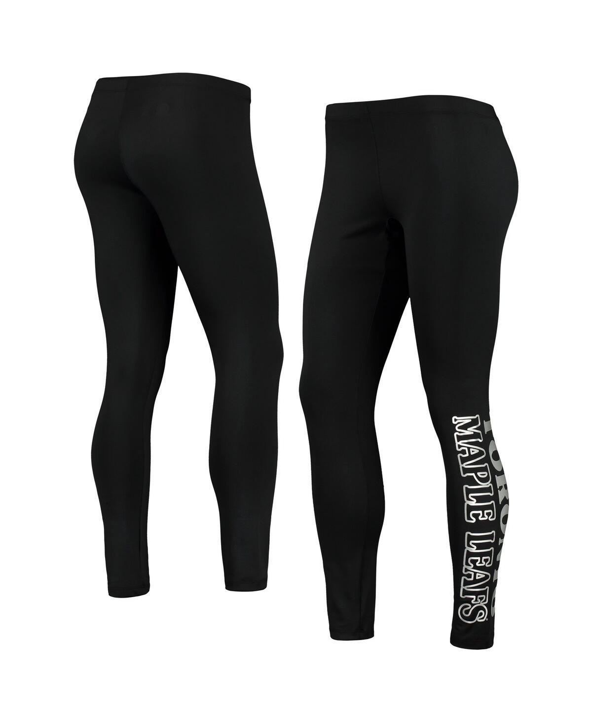 Womens G-iii Sports by Carl Banks Black Toronto Maple Leafs Stadium Leggings Product Image