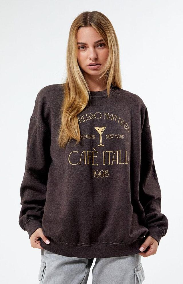 Golden Hour Womens Espresso Martini Crew Neck Sweatshirt Product Image