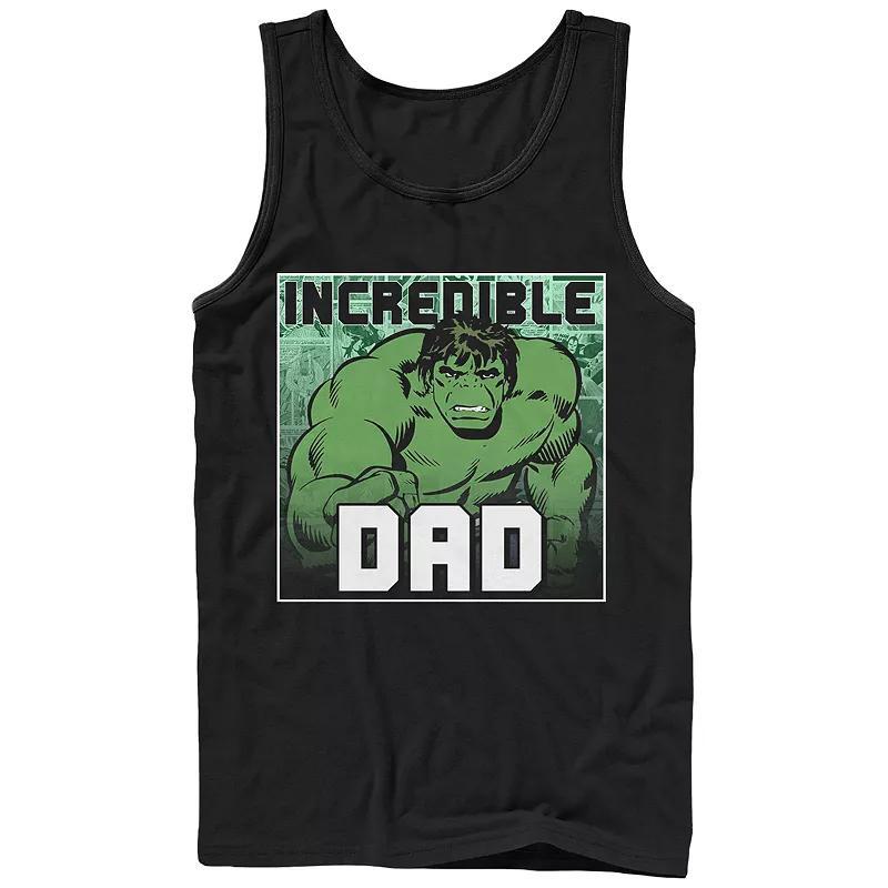 Mens Marvel Hulk Incredible Dad Graphic Tank Top Product Image