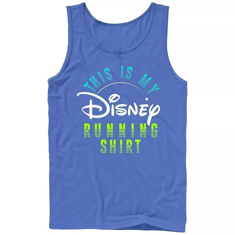 Mens Disney This Is My Running Shirt Graphic Tank Top Product Image