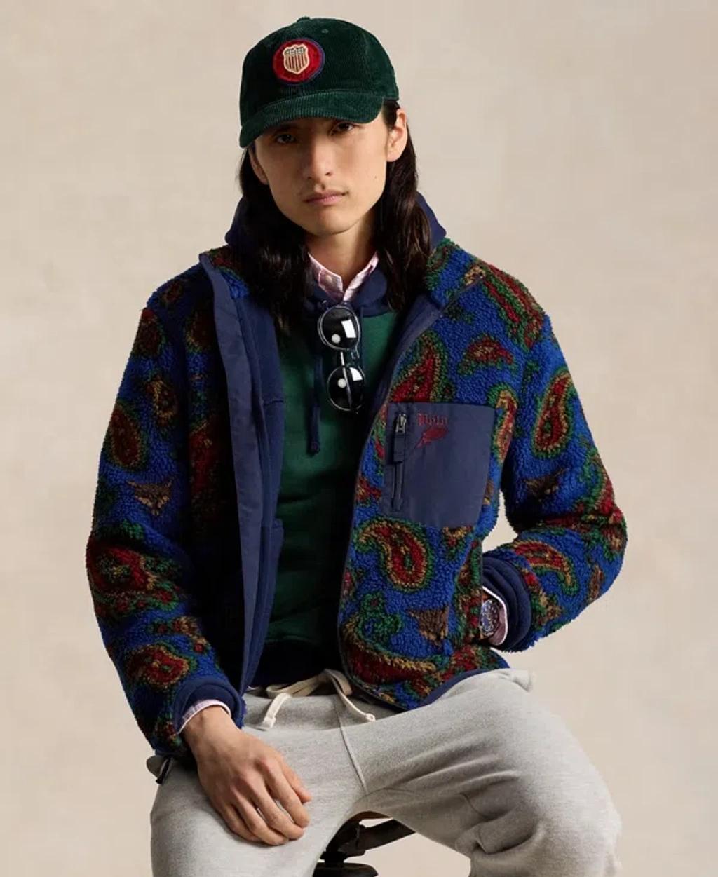 Polo Ralph Lauren Mens Paisley Pile Fleece Jacket product image