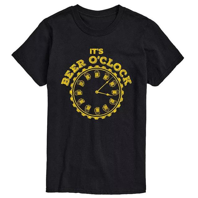 Big & Tall Its Beer OClock Graphic Tee, Mens Product Image