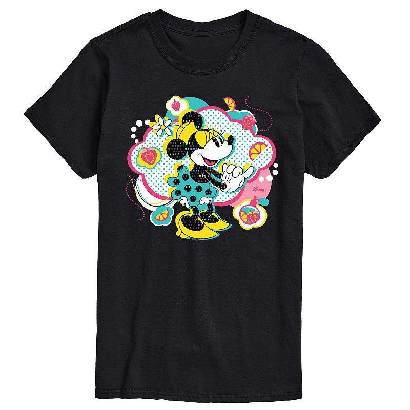 Disneys Minnie Mouse Mens Cloud Graphic Tee Blue Product Image