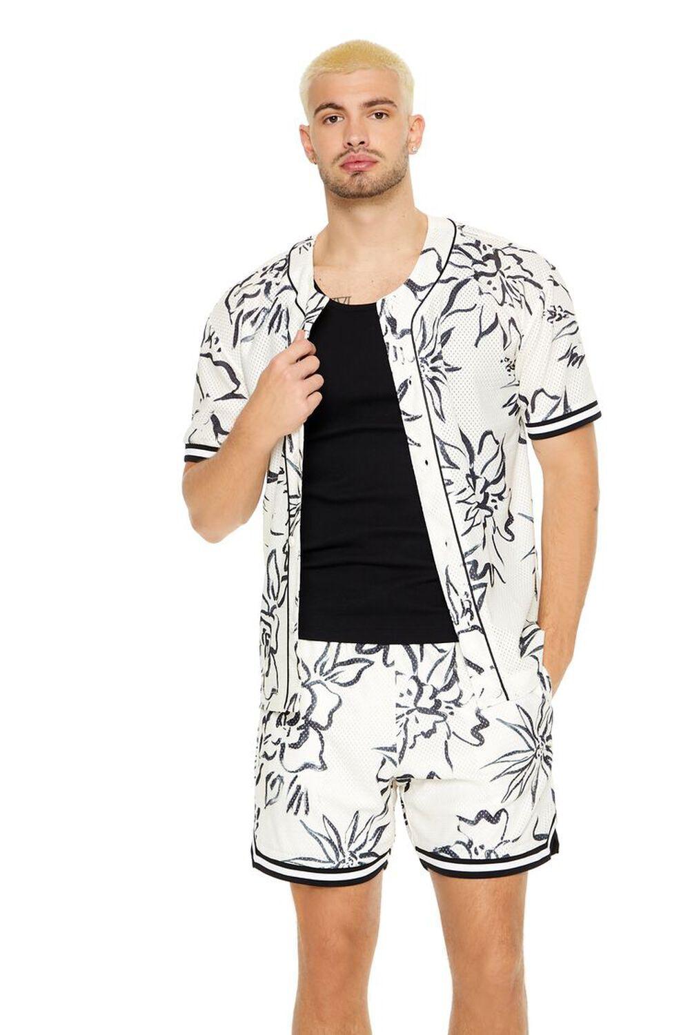 Floral Print Baseball Jersey | Forever 21 Product Image