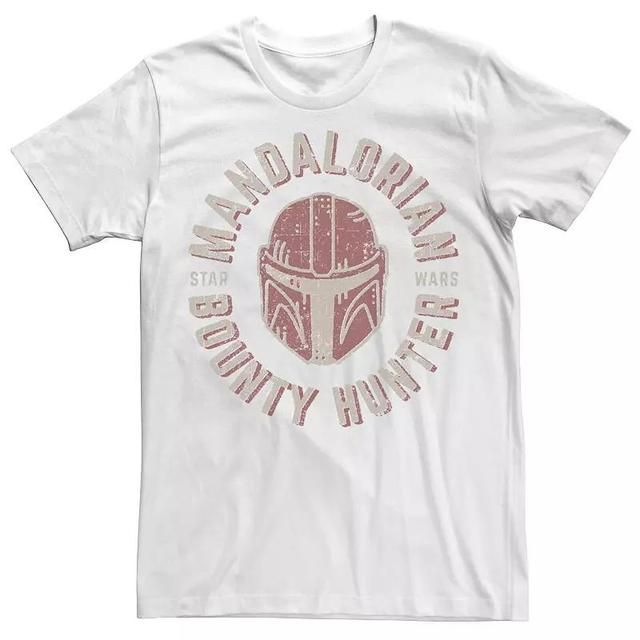 Big & Tall Star Wars The Mandalorian Helmet Stamp Tee, Mens Blue Product Image