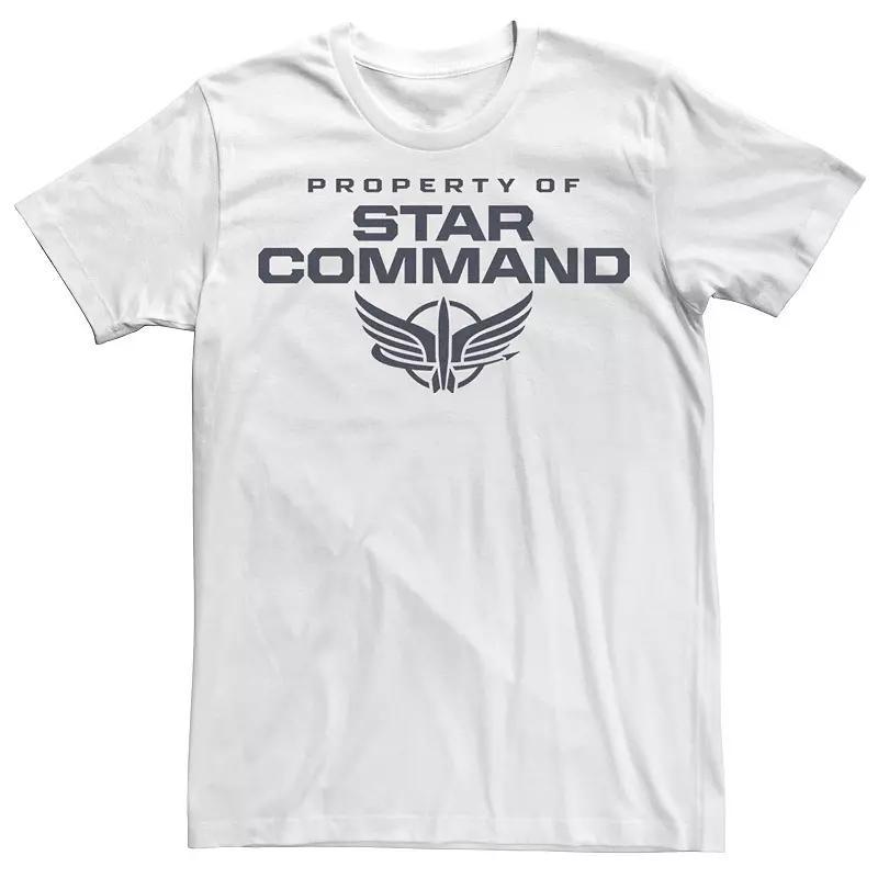 Disney / Pixars Lightyear Mens Property Of Star Command Logo Tee Athletic Grey Product Image