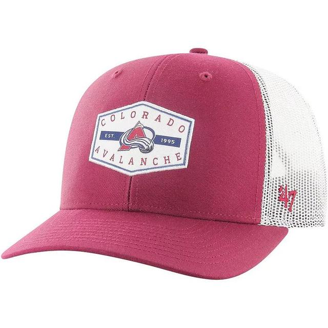 Mens 47 Brand Burgundy Colorado Avalanche Convoy Trucker Adjustable Hat Product Image