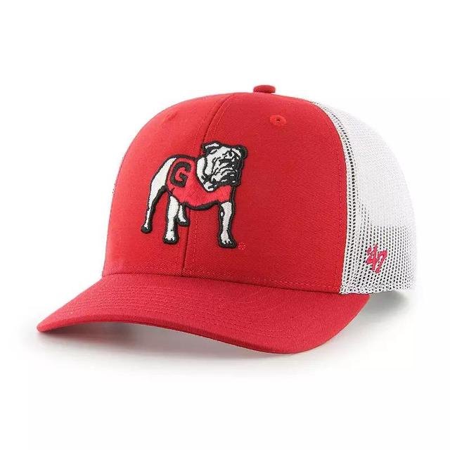 Mens 47 Brand Red Georgia Bulldogs Trucker Adjustable Hat Product Image