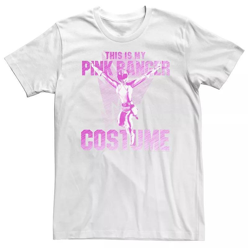 Big & Tall Power Rangers This Is My Pink Ranger Costume Tee, Mens Product Image