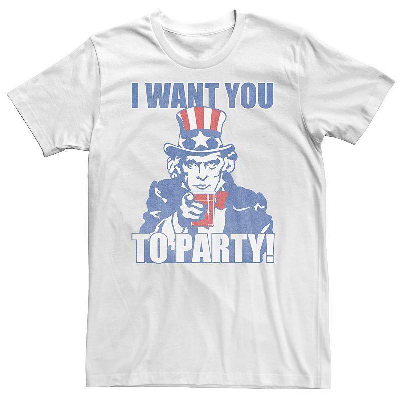 Big & Tall I Want You To Party Tee, Mens Product Image