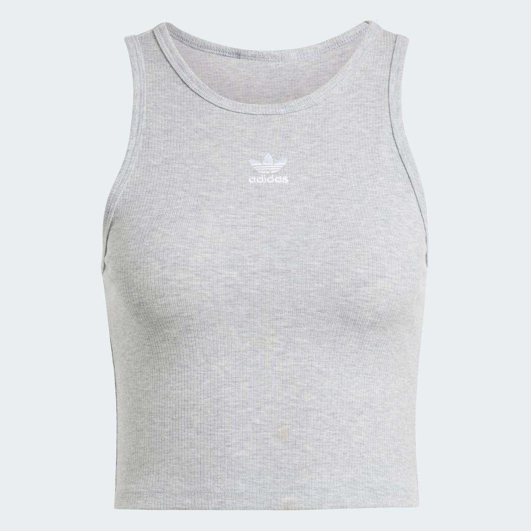 adidas Essentials Ribbed Tank Top Black S Womens Product Image