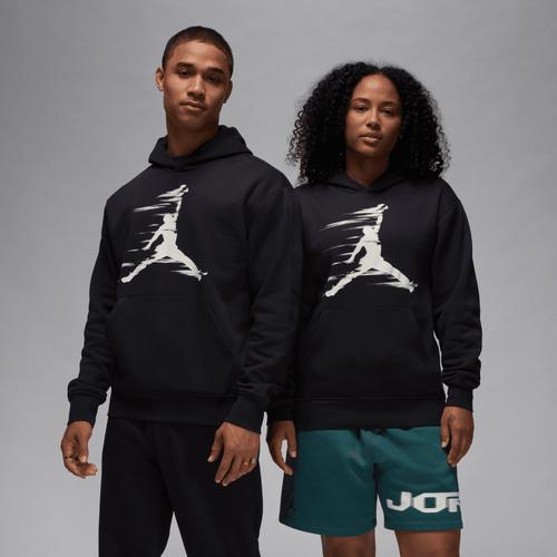 Jordan Mens Jordan MVP HBR Fleece Pullover - Mens Black/White Product Image