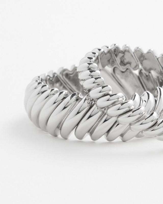 Silver Tone Stretch Bracelet Set Product Image