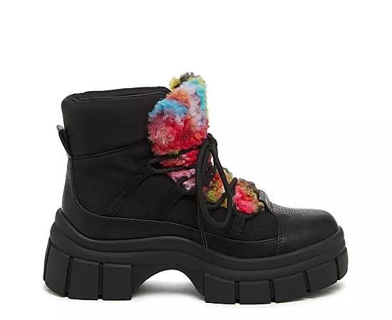 Womens Rocket Dog Tiger Platform Bootie Rainbow Product Image