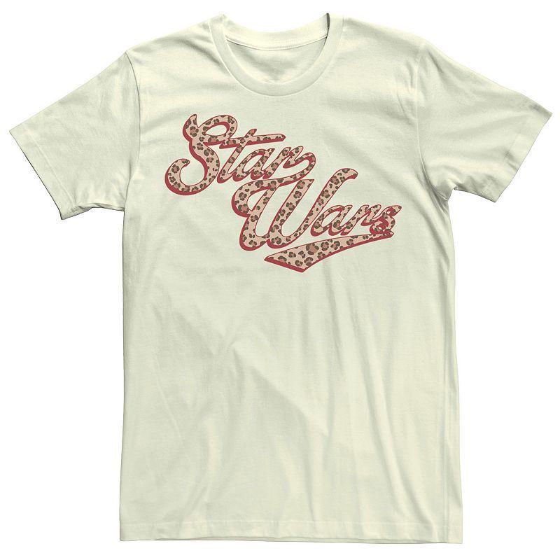 Mens Star Wars Cursive Cheetah Fill Logo Tee Product Image