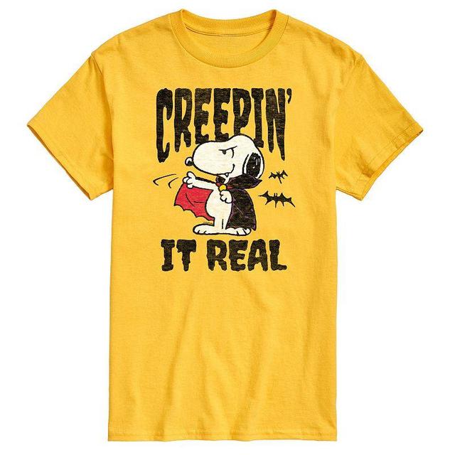 Big & Tall Peanuts Creepin It Real Graphic Tee, Mens Product Image