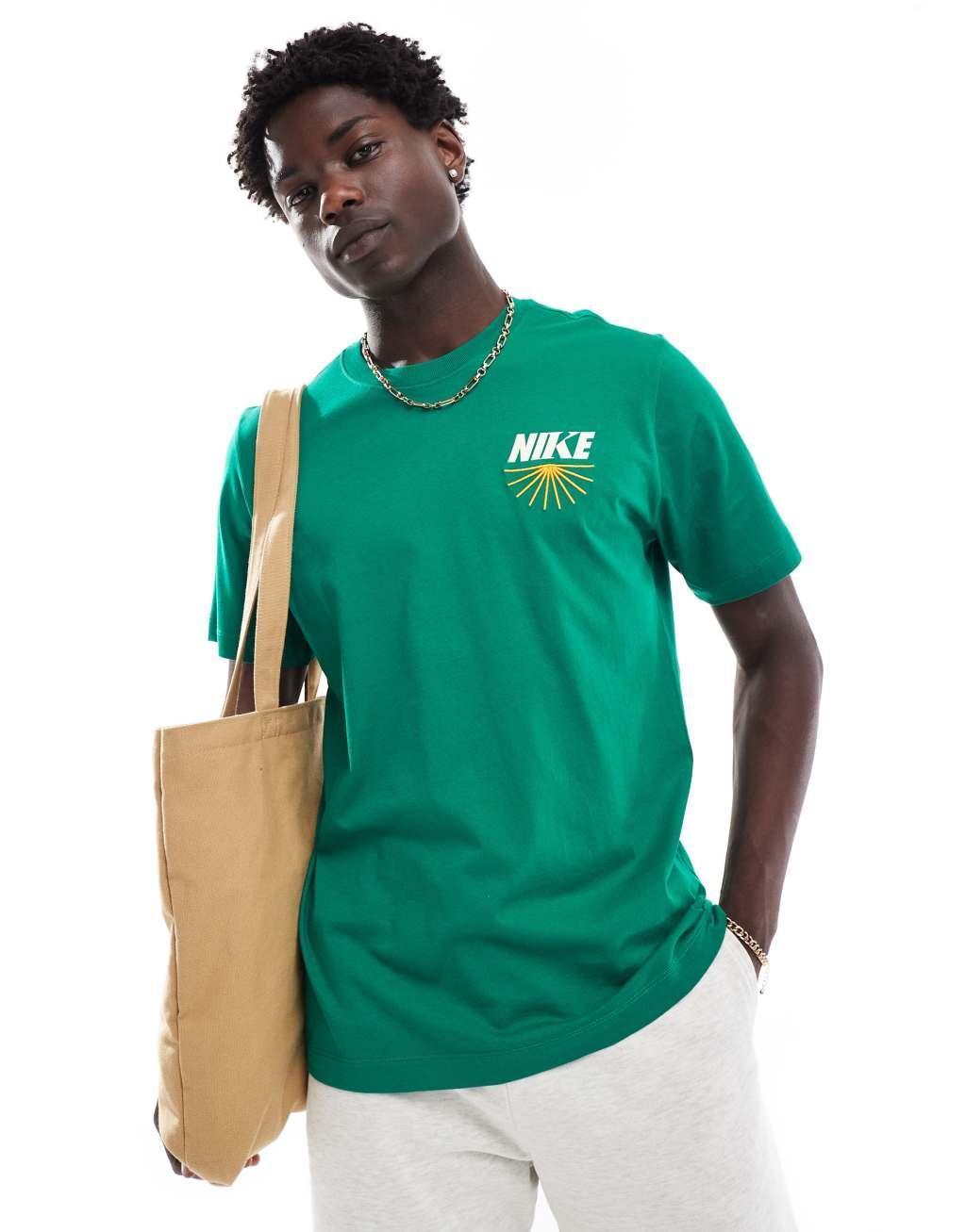 Nike Ground Your Sole graphic T-shirt in green Product Image