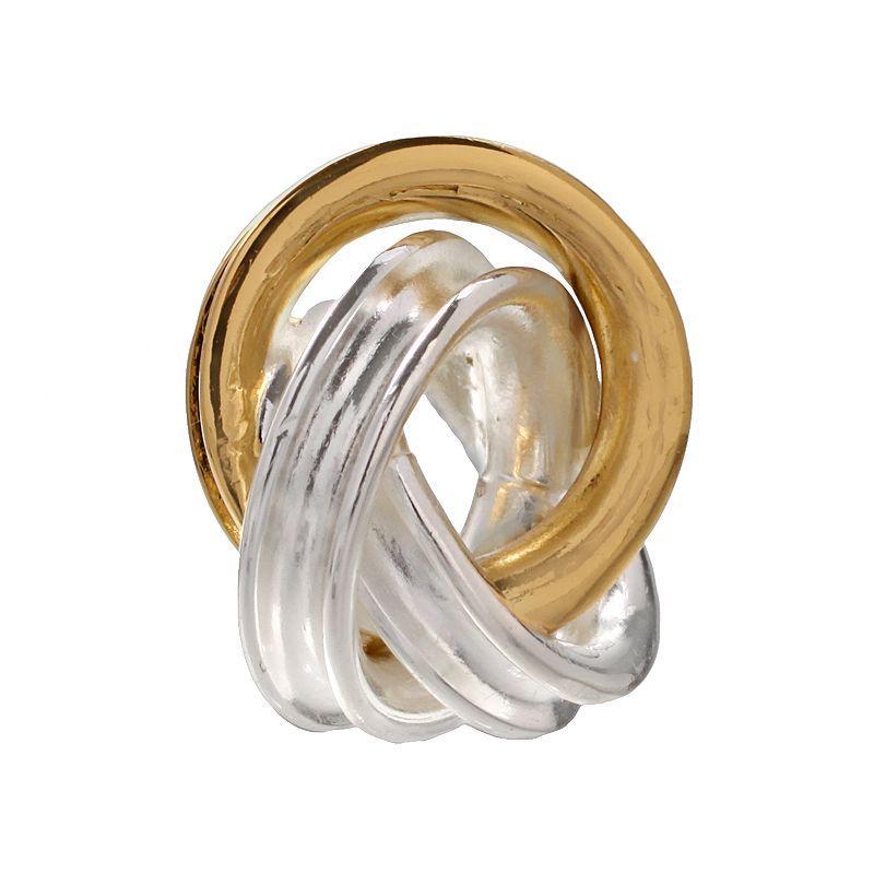 Individuality Beads 24k Gold Over Silver & Sterling Silver Love Knot Bead, Womens, Silver 2tone Product Image