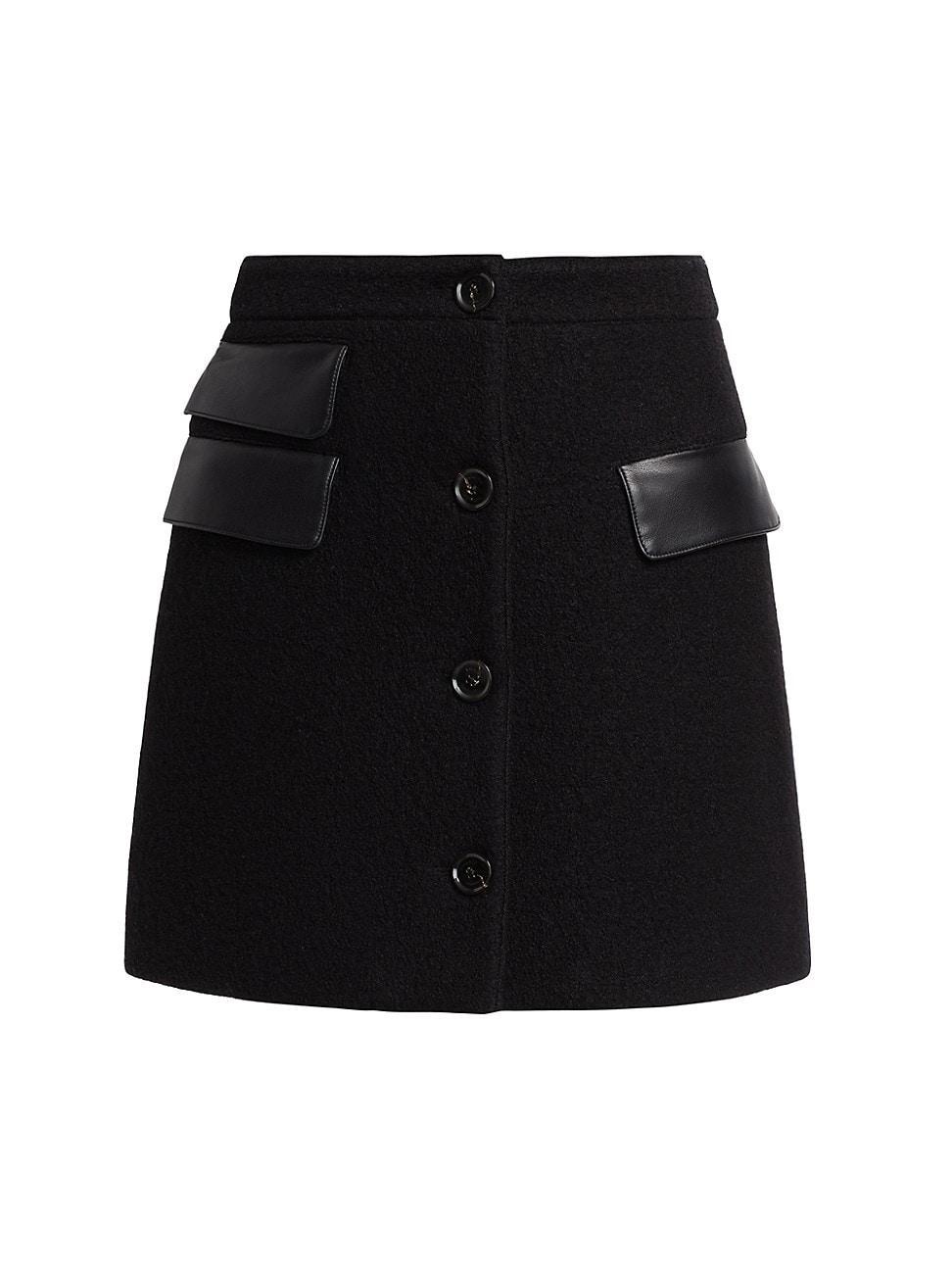 Womens Mei Boiled Wool Miniskirt Product Image