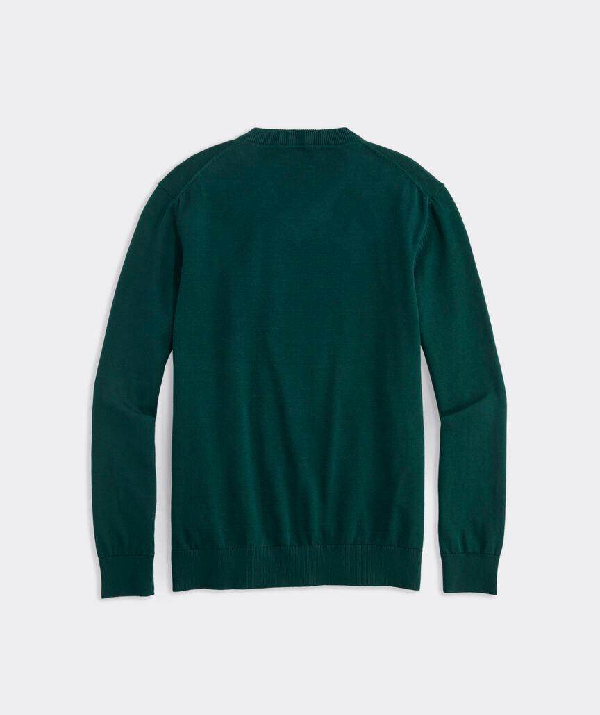 Heritage Cotton V-Neck Sweater Product Image