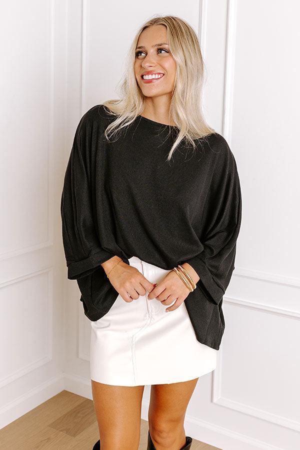 Cafe Brunch Shift Top in Black Product Image