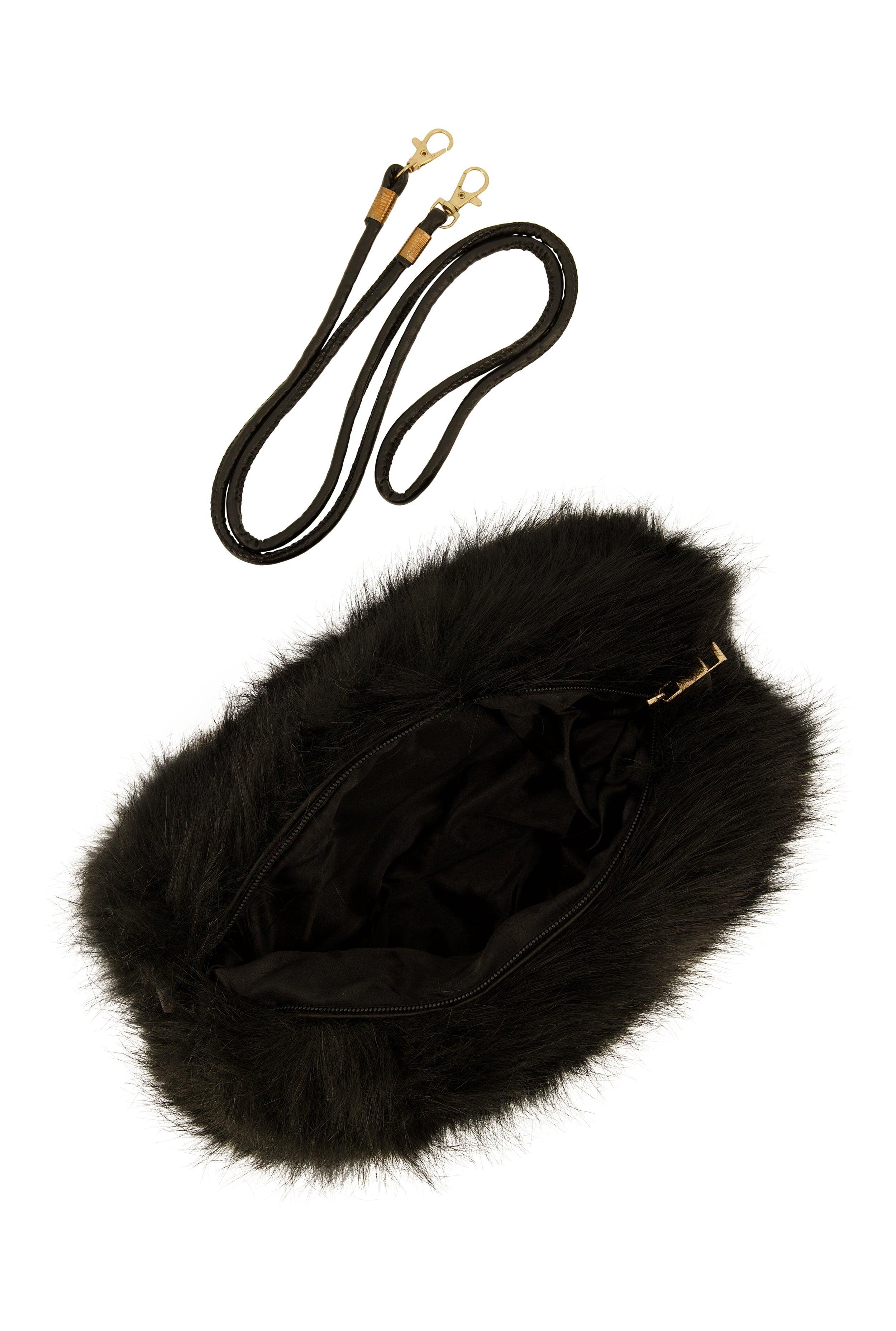 Faux Fur Muff Crossbody Bag Female Product Image