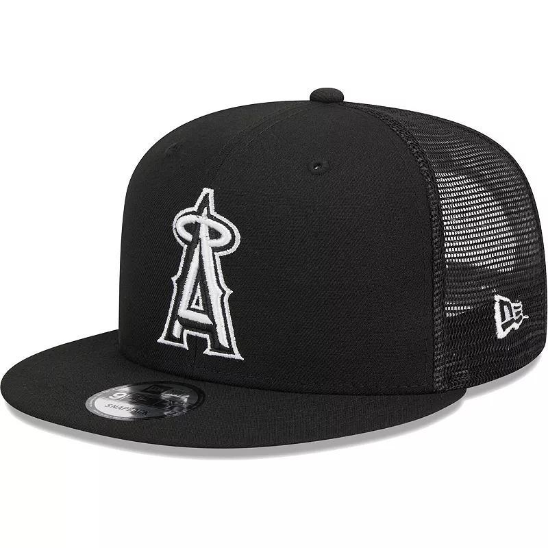 Mens New Era Los Angeles Angels Trucker 9FIFTY Snapback Hat Product Image