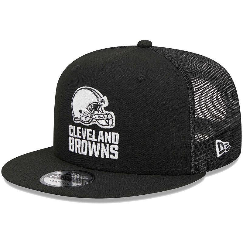 Mens New Era Cleveland Browns Main Trucker 9FIFTY Snapback Hat Product Image