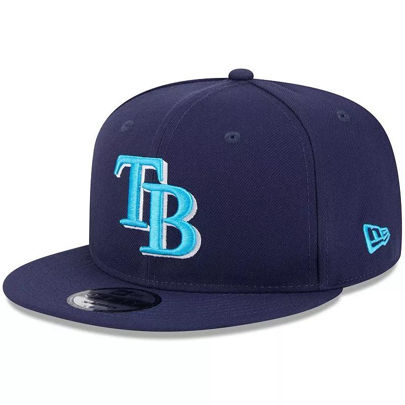 Mens New Era Tampa Bay Rays 2024 Fathers Day 9FIFTY Snapback Hat, Blue Product Image