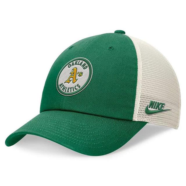 Mens Nike Oakland Athletics Cooperstown Collection Rewind Club Trucker Adjustable Hat Product Image