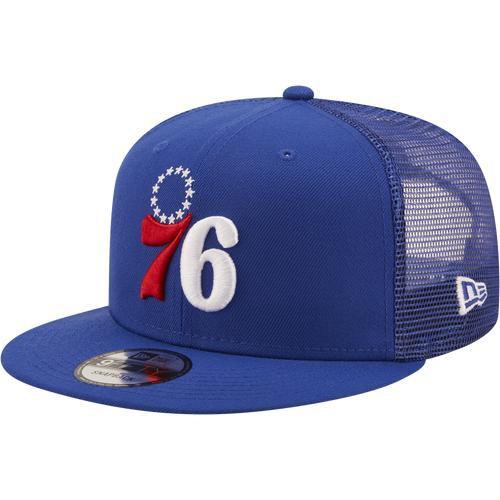 New Era Mens Philadelphia 76ers New Era 76rs Team Color Trucker Hat - Mens Product Image